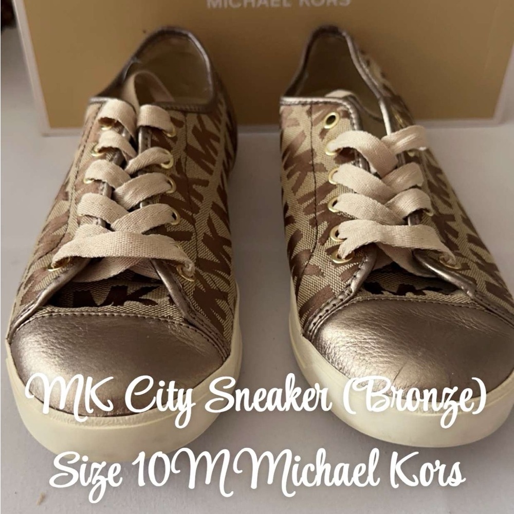 Michael Kors Metallic Bronze Sneakers